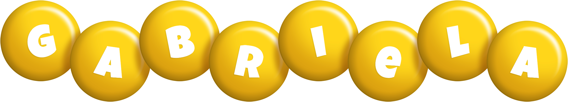 Gabriela candy-yellow logo