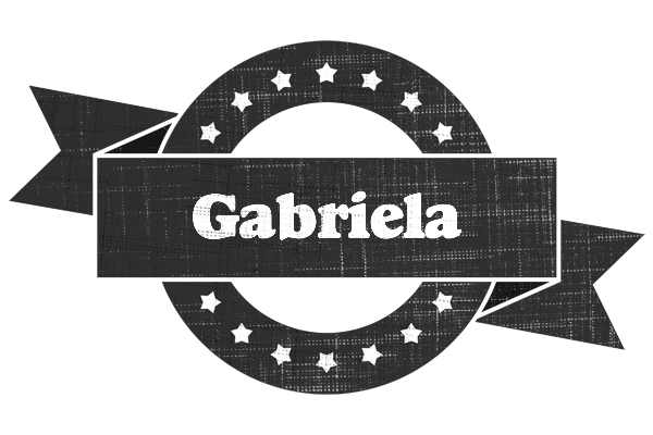 Gabriela grunge logo