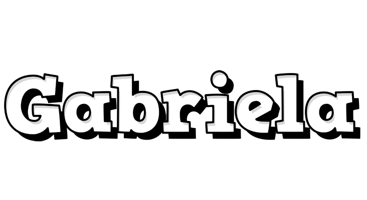 Gabriela snowing logo