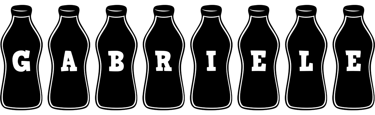 Gabriele bottle logo