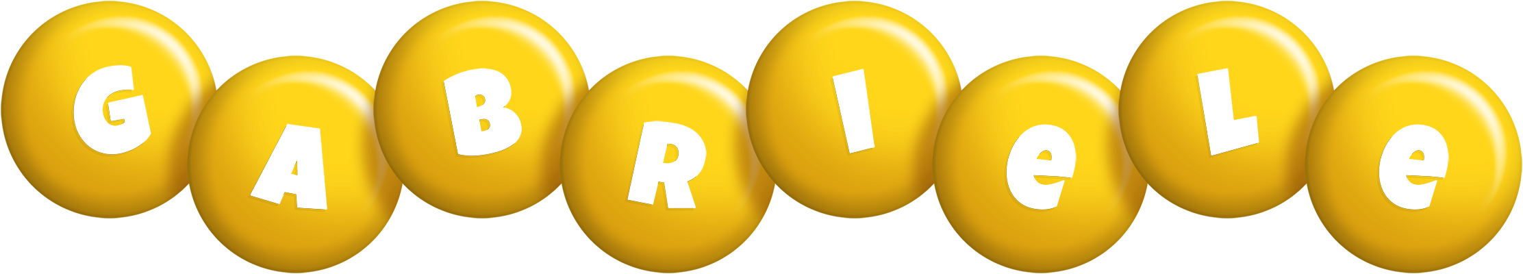 Gabriele candy-yellow logo