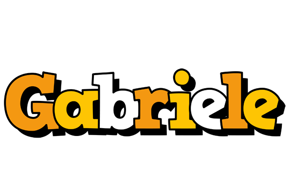 Gabriele cartoon logo