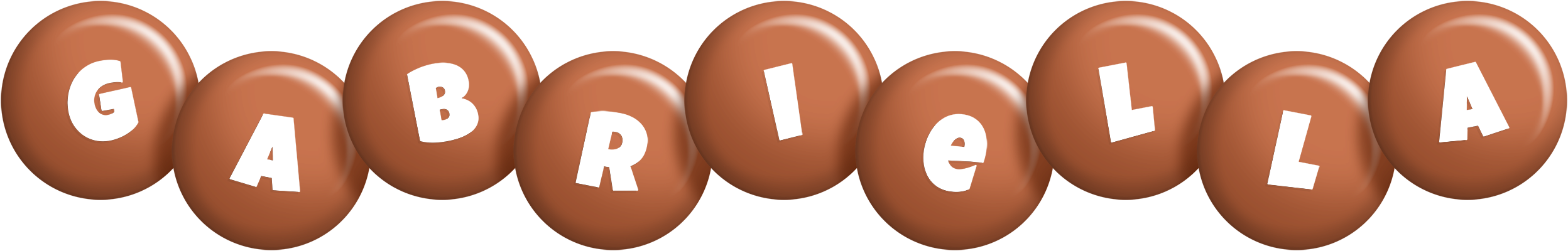 Gabriella candy-brown logo