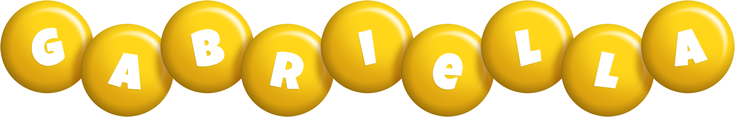 Gabriella candy-yellow logo