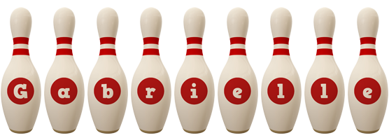 Gabrielle bowling-pin logo