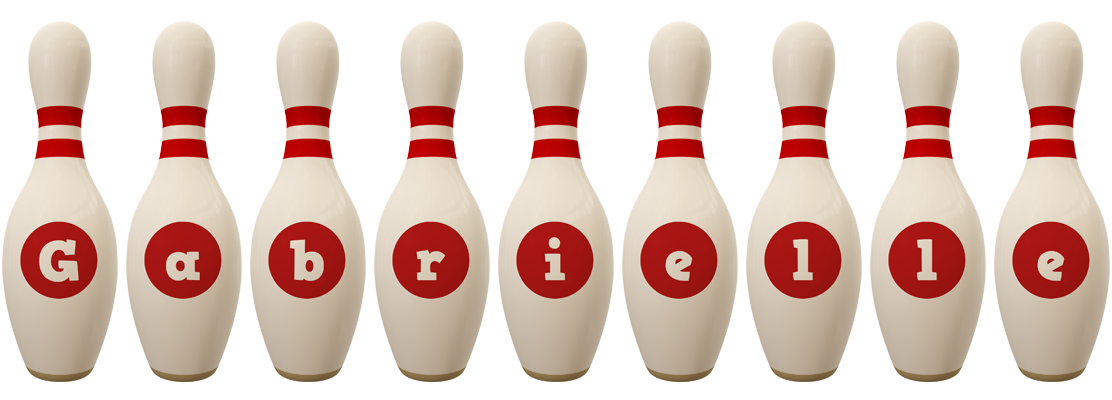 Gabrielle bowling-pin logo