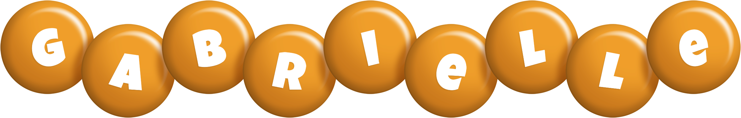 Gabrielle candy-orange logo