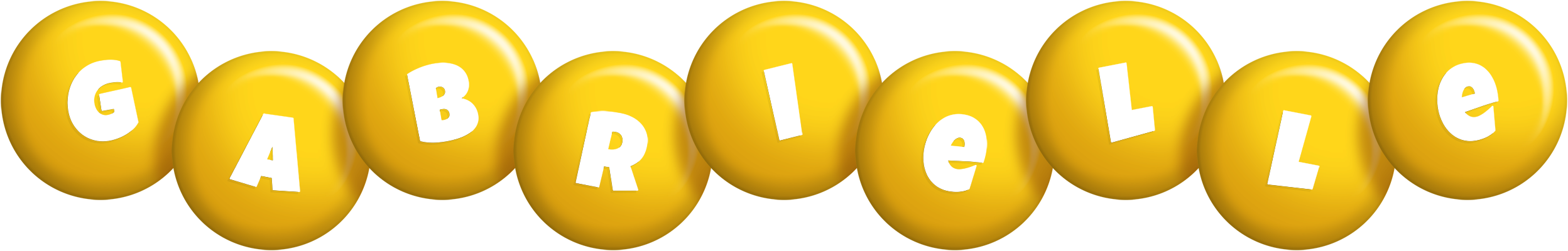 Gabrielle candy-yellow logo