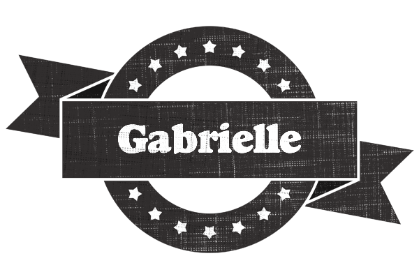 Gabrielle grunge logo