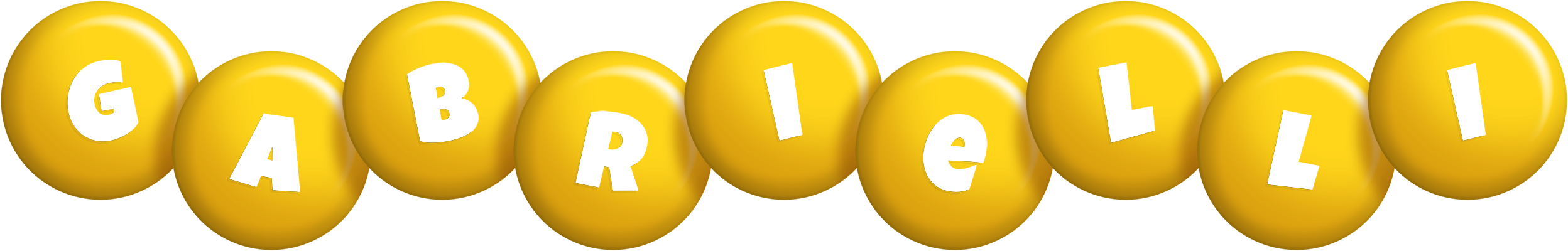 Gabrielli candy-yellow logo