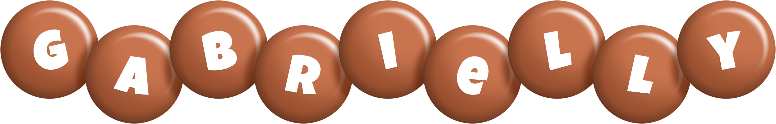 Gabrielly candy-brown logo