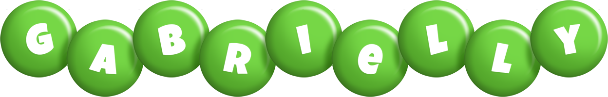 Gabrielly candy-green logo