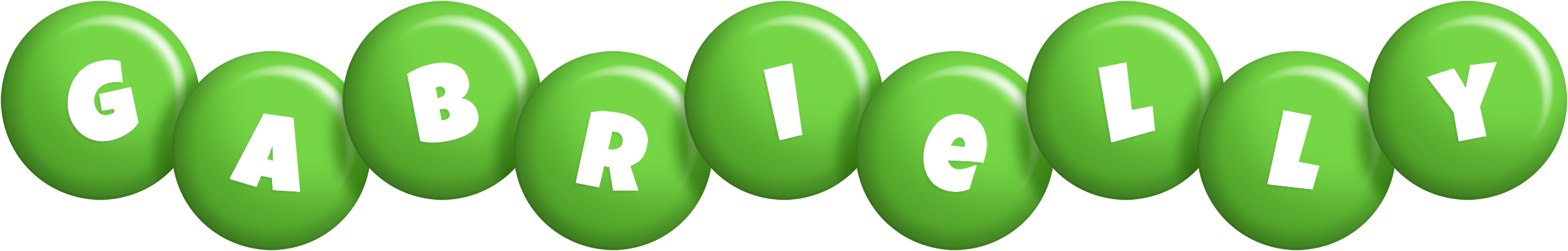 Gabrielly candy-green logo