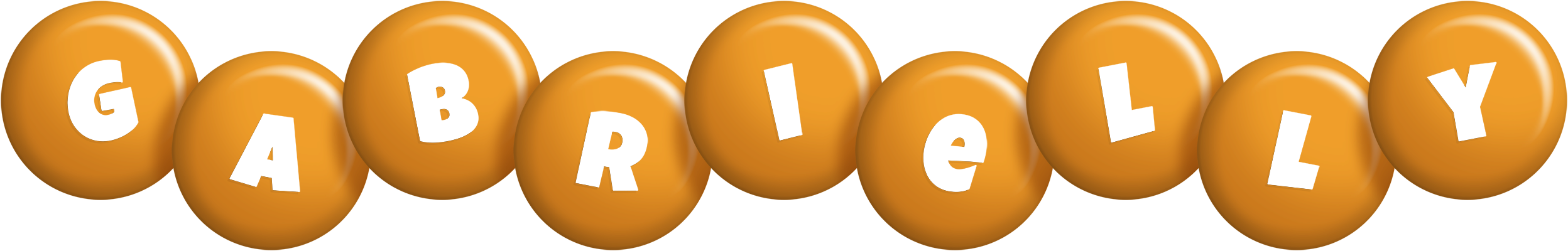 Gabrielly candy-orange logo