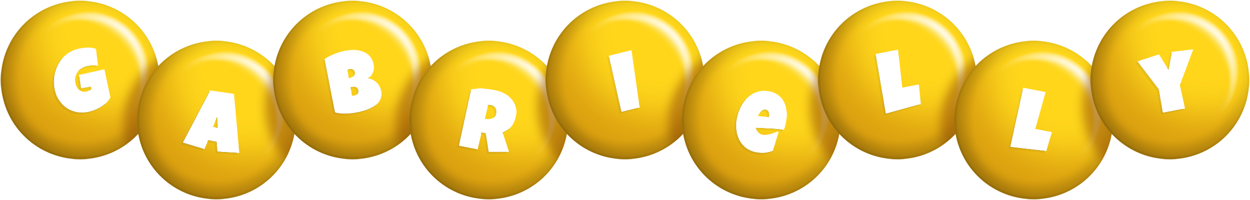Gabrielly candy-yellow logo
