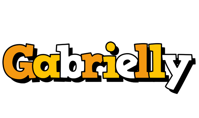 Gabrielly cartoon logo