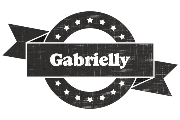 Gabrielly grunge logo