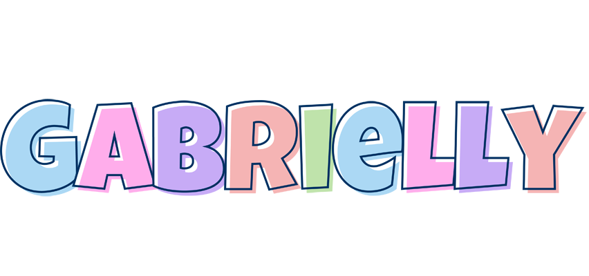 Gabrielly pastel logo