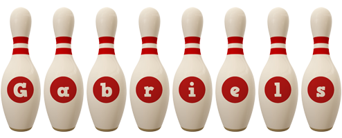 Gabriels bowling-pin logo