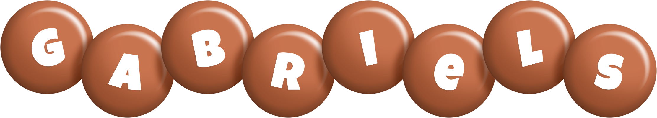 Gabriels candy-brown logo