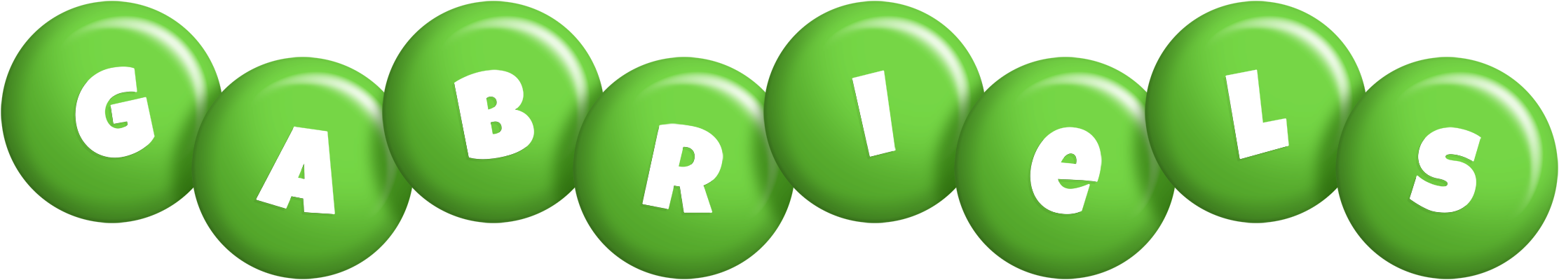 Gabriels candy-green logo