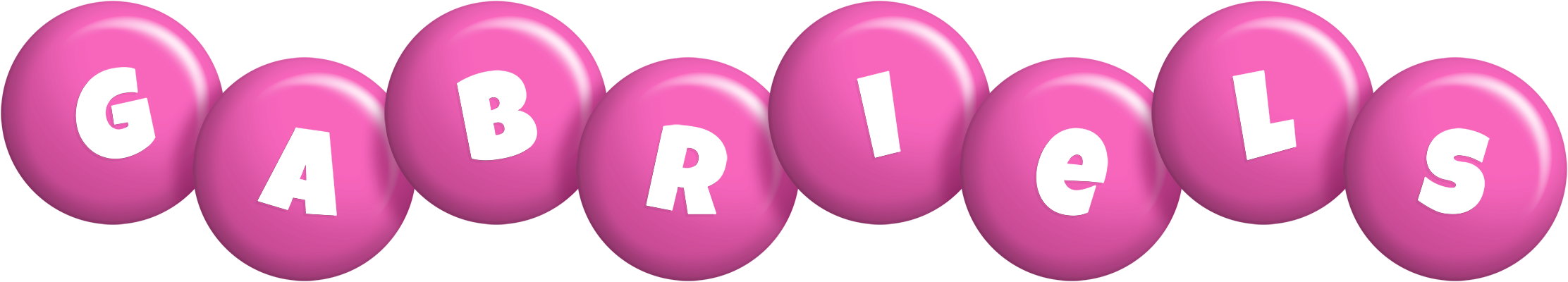 Gabriels candy-pink logo