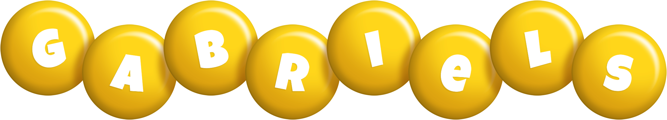 Gabriels candy-yellow logo