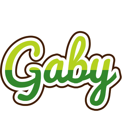 Gaby golfing logo