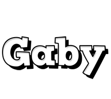 Gaby snowing logo