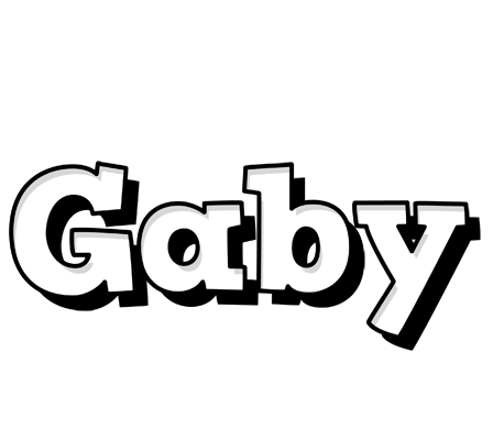 Gaby snowing logo