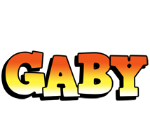 Gaby sunset logo