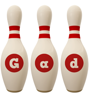 Gad bowling-pin logo