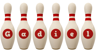 Gadiel bowling-pin logo