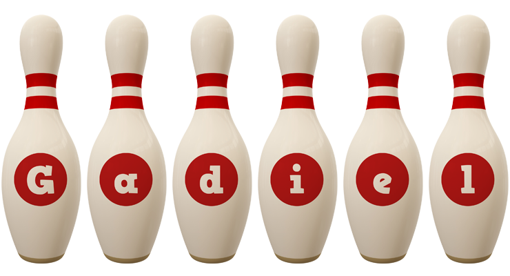 Gadiel bowling-pin logo