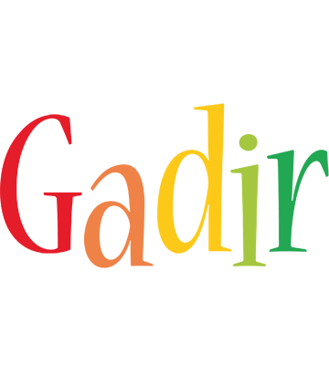 Gadir birthday logo