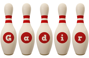 Gadir bowling-pin logo