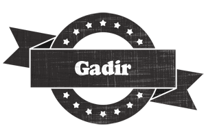 Gadir grunge logo