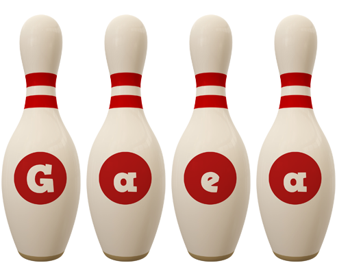 Gaea bowling-pin logo