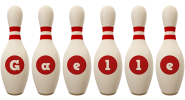 Gaelle bowling-pin logo