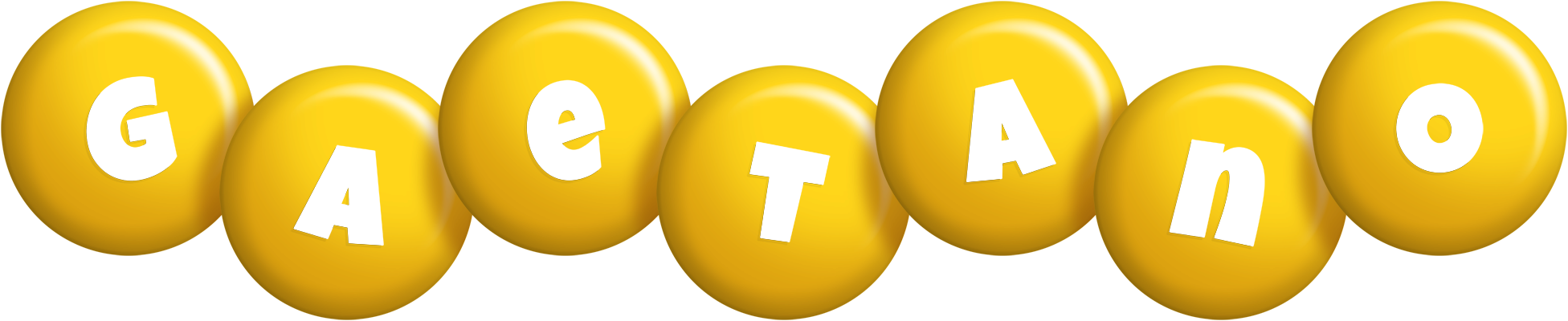 Gaetano candy-yellow logo