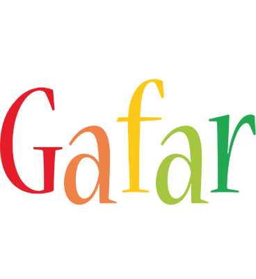 Gafar birthday logo