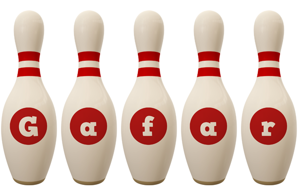 Gafar bowling-pin logo