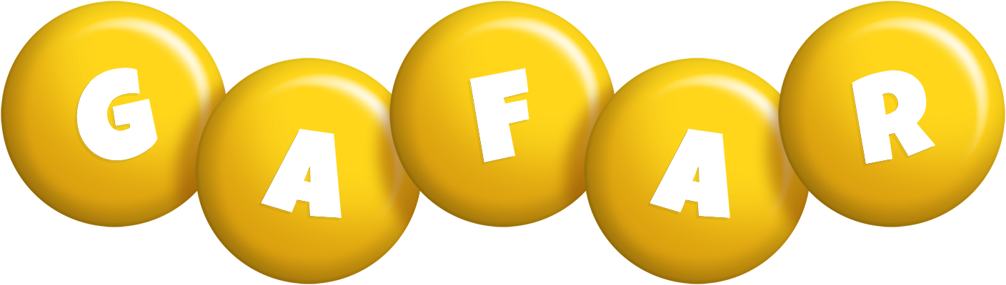 Gafar candy-yellow logo