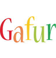 Gafur birthday logo