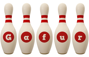 Gafur bowling-pin logo