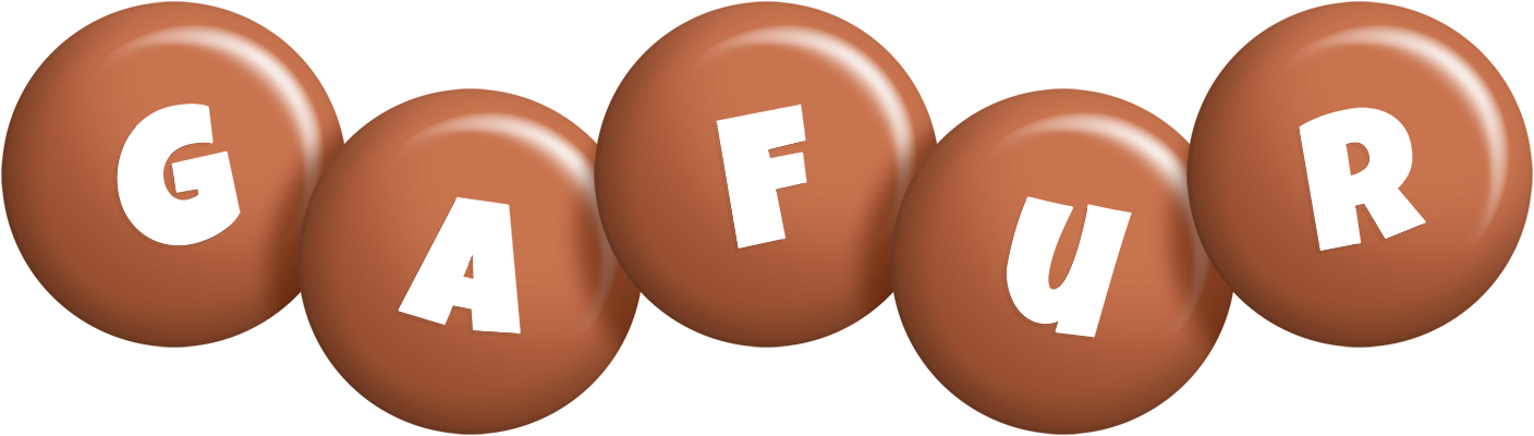 Gafur candy-brown logo