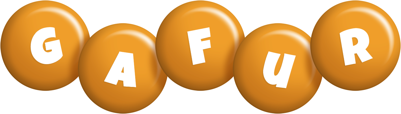 Gafur candy-orange logo