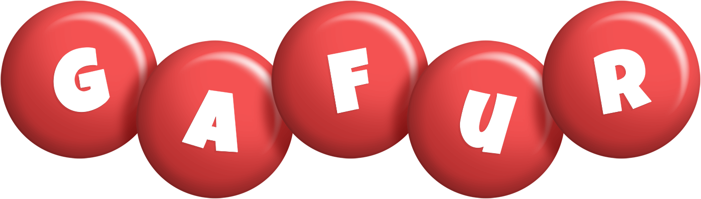 Gafur candy-red logo