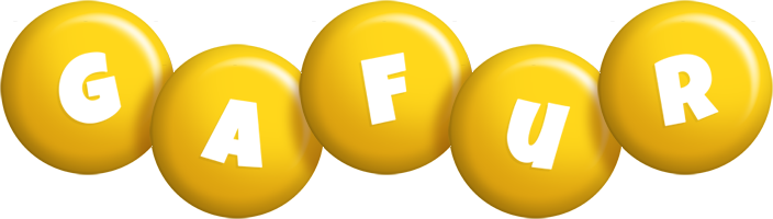 Gafur candy-yellow logo