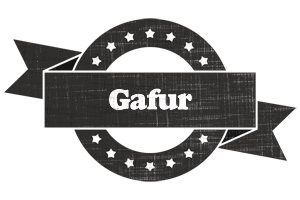 Gafur grunge logo